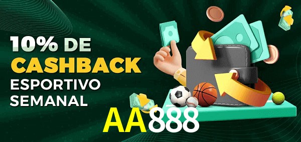 10% de bônus de cashback na AA888